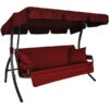 Angerer Hollywoodschaukel Trend Joy Bordeaux, 3-Sitzer -Gartenmöbel Geschäft 1690254 WE FS 001 TrendJoyHollywoodschaukel