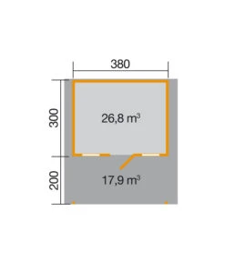 Weka Gartenhaus 110 Gr. 1 6 Weka Gartenhaus 110 Gr. 1 -Gartenmöbel Geschäft 1807692 BildD 001 BBH28mmKonstanz1V200Gr1