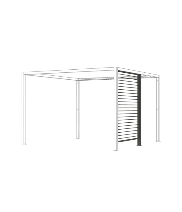 Siena Garden Schattenmanufaktur® Pergola Blende Aluminium, Ca. B160/H210 Cm 3 Siena Garden Schattenmanufaktur® Pergola Blende Aluminium, Ca. B160/H210 Cm