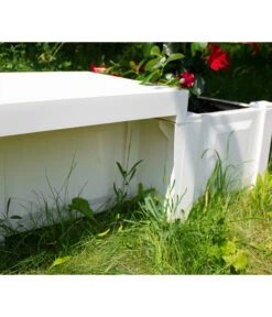 KHW Kunststoff-Gartenbank Berlin -Gartenmöbel Geschäft 2547339 WE DE 003 BankBerlinweiss