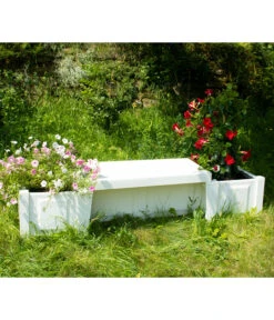 KHW Kunststoff-Gartenbank Berlin -Gartenmöbel Geschäft 2547339 WE MO 001 BankBerlinweiss