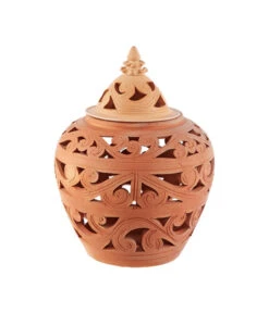 Dehner Terrakotta Windlicht, Ca. H47 Cm