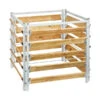 Bellissa Kompostersilo Metall/Holz, Ca. B100/H100/T100 Cm -Gartenmöbel Geschäft 2744324 WE FS 001 BellissaKompostersiloMetallHolzKompostsiloMetallHolz