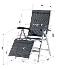 Sieger Relaxsessel Bodega -Gartenmöbel Geschäft 2795185 2795292 6764211 WE FS Skizze