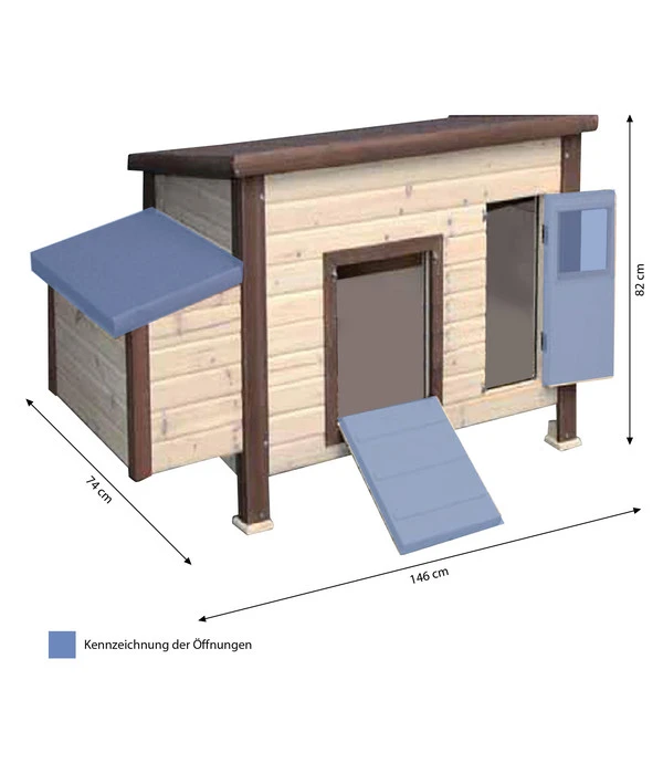 KERBL Thermo-Hühnerstall, Beheizbar, Ca. B146/H82/T74 Cm 5 KERBL Thermo-Hühnerstall, Beheizbar, Ca. B146/H82/T74 Cm – Bild 3