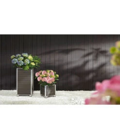Dehner WPC-Pflanztopf Inkl. Kunststoff-Einsatz, Anthrazit -Gartenmöbel Geschäft 3220589 3220985 WE MO 001 DehnerPolystone PflanztopfinklKunststoff EinsatzanthrazitBlumenkuebel