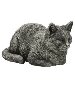 Denscho Stein-Katze Liegend, 19 X 35 X 17 Cm