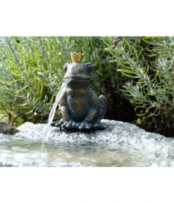 Rottenecker Granit-Gartenbrunnen Froschkönig Otto, 25 X 40 X 20 Cm -Gartenmöbel Geschäft 3446762 WE MO 004 GartenbrunnenFroschkoenigOtto
