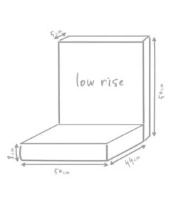 Outbag Niederlehnerpolster Low Rise Plus, Ca. B50/H8/T94 Cm -Gartenmöbel Geschäft 3510955 WE DE 002 LowRisePlusAnthrazit