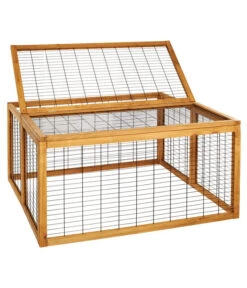 Dehner Freilaufgehege Rolf, Ca. B116/H58/T116 Cm -Gartenmöbel Geschäft 3515442 Bild WE DE 001 FujianTouristTradingFreilaufgehegeRolfNagerfreilaufRolfDach