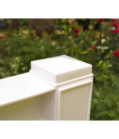 KHW Kunststoff-Pflanzkasten Mit Spalier, 100 X 43 X 140 Cm -Gartenmöbel Geschäft 366500 WE DE 001 KastenSpalier100weiss