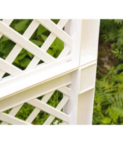 KHW Kunststoff-Pflanzkasten Mit Spalier, 100 X 43 X 140 Cm -Gartenmöbel Geschäft 366500 WE DE 007 KastenSpalier100weiss