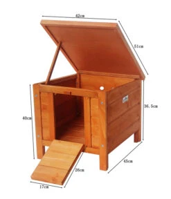 Dehner Kaninchen Schlafhaus, Ca. B42/H43/T51 Cm -Gartenmöbel Geschäft 3694726 WE DE 001 Massgrafik MQKaninchenschlafhaus