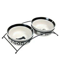 Trixie Keramiknapf-Set "Eat On Feet", 2 X 1,6 Liter