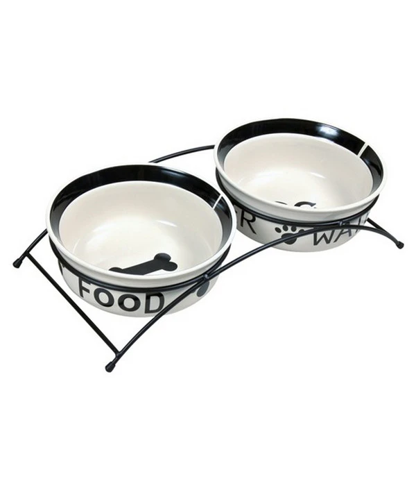 Trixie Keramiknapf-Set "Eat On Feet", 2 X 1,6 Liter 3 Trixie Keramiknapf-Set "Eat On Feet", 2 X 1,6 Liter