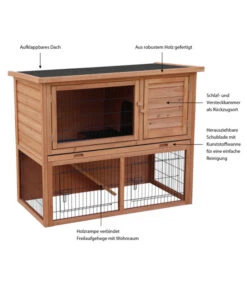 Dehner Nagerheim Barney, Ca. B112/H92/T60 Cm -Gartenmöbel Geschäft 3862331 WE IG 003 DehnerNagerheimBarneyMG