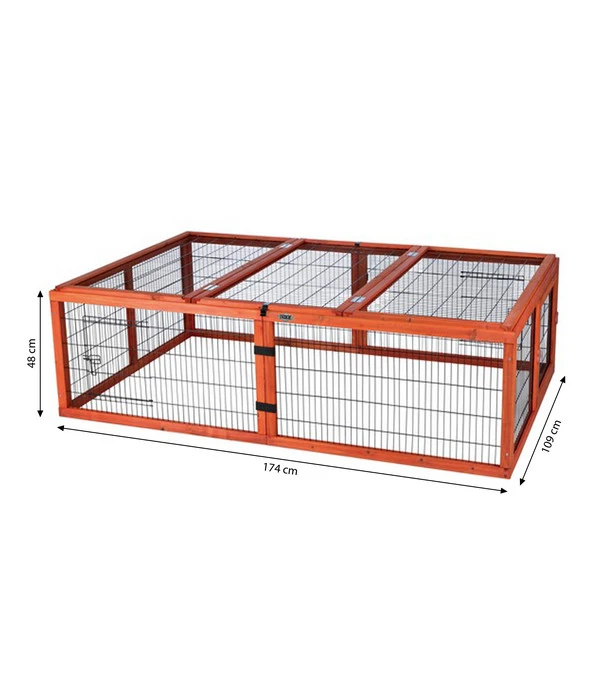 Trixie Natura Freilaufgehege Mit Abdeckung, Ca. B174/H48/T109 Cm 5 Trixie Natura Freilaufgehege Mit Abdeckung, Ca. B174/H48/T109 Cm – Bild 3