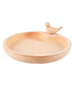 Dehner Terrakotta Vogeltränke Mit Vogel, Ø 32 Cm