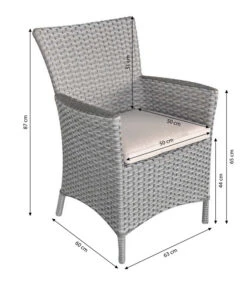 Dehner Geflechtsessel Salzburg -Gartenmöbel Geschäft 4038154 WE FS 001 FlechtsesselSalzburg