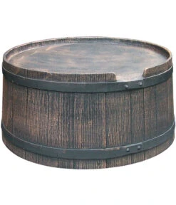 Roto Kunststoff-Sockel Für Regenfass In Holzoptik, Braun-grau