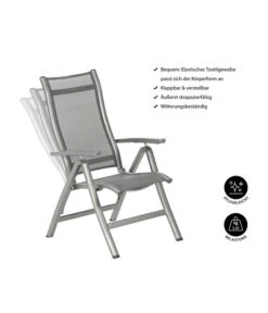 Dehner Klappsessel Chicago, Hochlehner -Gartenmöbel Geschäft 4210316 WE IG 001 KLAPPSESSELCHICAGO