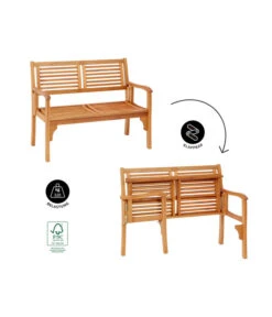 Dehner Klappbank Douglas, 2-Sitzer -Gartenmöbel Geschäft 4216784 WE IG FS 001 DehnerKlappbankDouglas2Sitzer