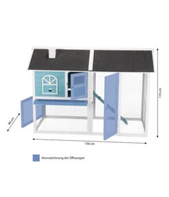 Trixie Kleintierstall Mit Freilaufgehege, Ca. B156/H110/T80 Cm -Gartenmöbel Geschäft 4295200 WE BG 001 TrixieKleintierstallmitFreilaufgehegeMG