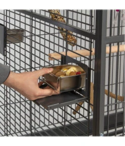 Montana Vogelvoliere Arkansas II, Ca. B204/H194/T100 Cm -Gartenmöbel Geschäft 4315495 WE DE 004 NEU PP VoliereArkansasDunkelgrauHoehe194cm