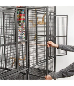 Montana Vogelvoliere Arkansas II, Ca. B204/H194/T100 Cm -Gartenmöbel Geschäft 4315495 WE DE 012 NEU PP VoliereArkansasDunkelgrauHoehe194cm