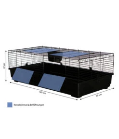 Dehner Nagerheim Peppy, Ca. B140/H47/T69 Cm -Gartenmöbel Geschäft 4429536 WE BG 001 DehnerMarkenqualitaetHasenkaefigPeppyy