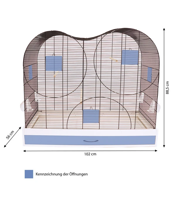 Skyline Vogelkäfig Emma 5 Skyline Vogelkäfig Emma – Bild 3