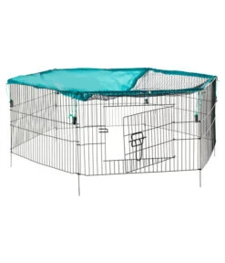 Trixie Jungtiergehege Mit Netz, Ca. B116/H58/T38 Cm -Gartenmöbel Geschäft 5096185 BildD 001 TrixieJungtiergehegeMitNetzFreilaufNetz6Elemente
