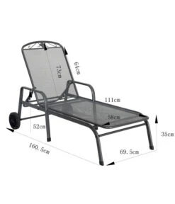 MWH Gartenliege Savoy, Ca. B81/H52/T187 Cm -Gartenmöbel Geschäft 5312897 WE BG 001 MWHLiegeSavoy
