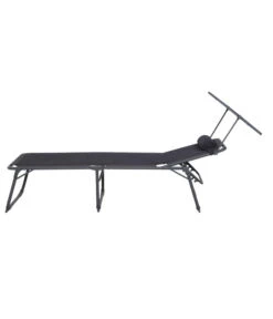 Siena Garden Campingliege Premium, Anthrazit, Ca. B69/H43/T200 Cm -Gartenmöbel Geschäft 6603047 WE FS 004 SienaGardenCampingliegePremiumAnthrazit