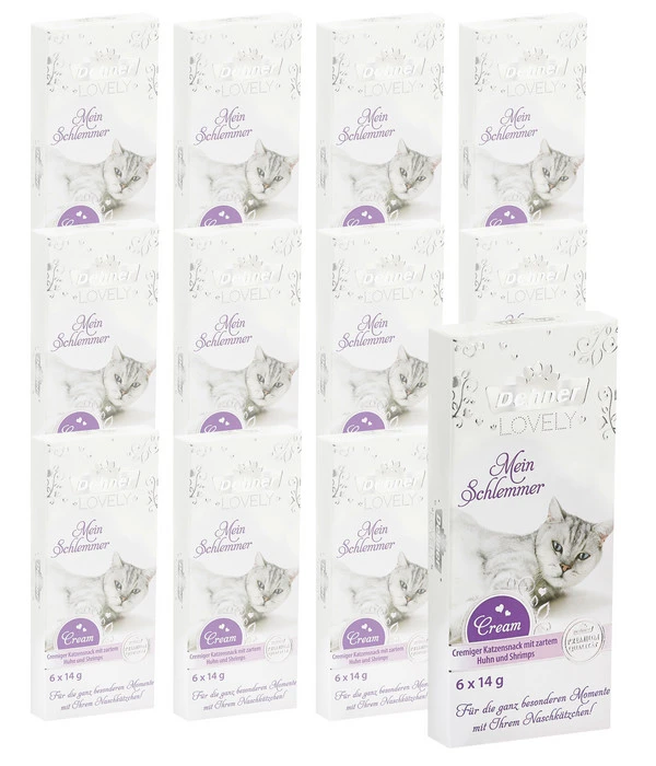 Dehner Premium Lovely Katzensnack Mein Schlemmer, 12 X 6 X 14 G 3 Dehner Premium Lovely Katzensnack Mein Schlemmer, 12 X 6 X 14 G