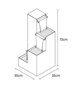 Climaqua Naturschiefer-Gartenbrunnen Kubo Mit LED-Beleuchtung, Ca. H72 Cm 9 Climaqua Naturschiefer-Gartenbrunnen Kubo Mit LED-Beleuchtung, Ca. H72 Cm -Gartenmöbel Geschäft 6646137 WE BG 001 ClimaquaGartenbrunnenKubo