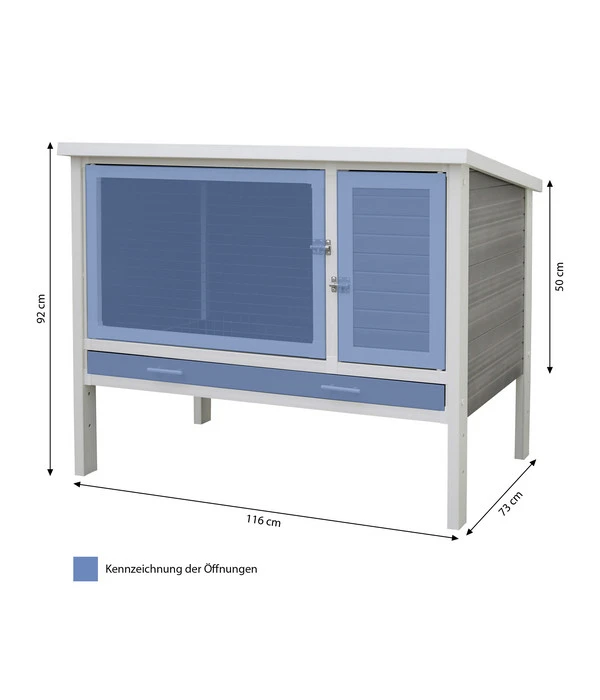KERBL ECO-Kleintierstall Samy XL, Ca. B73/H116/T92 Cm 6 KERBL ECO-Kleintierstall Samy XL, Ca. B73/H116/T92 Cm – Bild 4