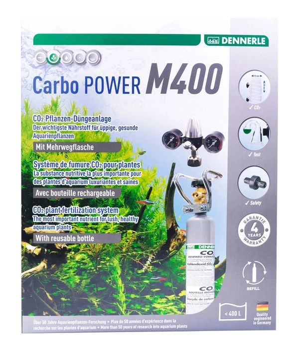 DENNERLE CO2 Pflanzendünge-Set Mehrweg CarboPOWER M400 3 DENNERLE CO2 Pflanzendünge-Set Mehrweg CarboPOWER M400