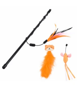 Dehner Premium Lovely Katzenspielzeug Set Lama Karl + Spielangeln Angelspaß -Gartenmöbel Geschäft 6784011 WE D 002 LovelyKatzenspielzeugAngelnKarl