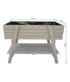 Habau Hochbeet Alina, Ca. B115/H90/T45 Cm -Gartenmöbel Geschäft 6845937 WE BG 001 HabauHochbeetAlina