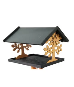 Dehner Natura Futterhaus Lipica, Inkl. Ständer, Ca. B78/H134/T68 Cm -Gartenmöbel Geschäft 6853022 WE DE 002 NaturaFutterhausLipicaHaus 6853006