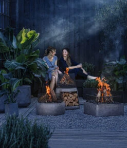 Feuerschale Gran Canaria, Ca. Ø54/H72 Cm -Gartenmöbel Geschäft 6870513 WE MO 001 Feuerschalen