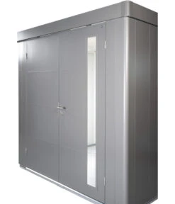 Biohort Gerätehaus Neo 4C, Dunkelgrau/quarzgrau -Gartenmöbel Geschäft 6885255 WE DE 005 BiohortGeraetehausNeo 1