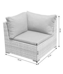 Dehner Balkonset Como, 4-teilig -Gartenmöbel Geschäft 6894166 WE DE 003 BalkonSetComoSkizze