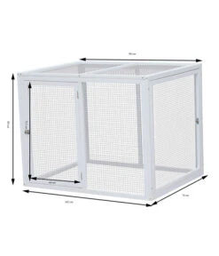 Dehner Freilauf Florenz, Weiß, Ca. B102/H80/T74 Cm 18 Dehner Freilauf Florenz, Weiß, Ca. B102/H80/T74 Cm -Gartenmöbel Geschäft 6919617 WE DE 001 MassgrafikMQFreilaufFlorenzweiss