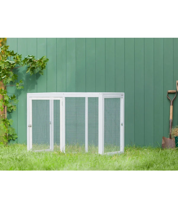 Dehner Freilauf Florenz, Weiß, Ca. B102/H80/T74 Cm 4 Dehner Freilauf Florenz, Weiß, Ca. B102/H80/T74 Cm – Bild 2