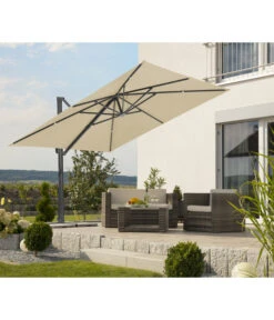 Schneider Ampelschirm Rhodos Smart, Quadratisch, Ca. B300/T300 Cm -Gartenmöbel Geschäft 6953384 WE MO 001 SchneiderAmpelschirmRhodosSmartnatur