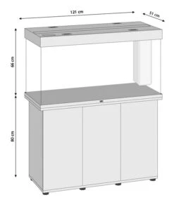 JUWEL® AQUARIUM Kombination Rio 350 LED -Gartenmöbel Geschäft M200005230 WE BG 001JuwelRio350Masse1