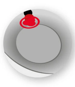 Scheurich Kunststoff-Topf Flow, Oval -Gartenmöbel Geschäft WE DE 009 ScheurichBodenlochFlow